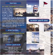Full colour document holder / binder for sussex yacht club brochures